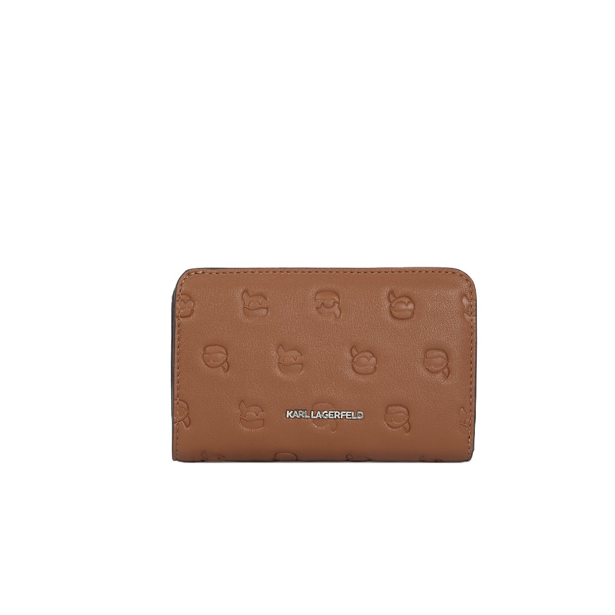 K/Ikon Monogram Medium Wallet -Tonal Dark Tan