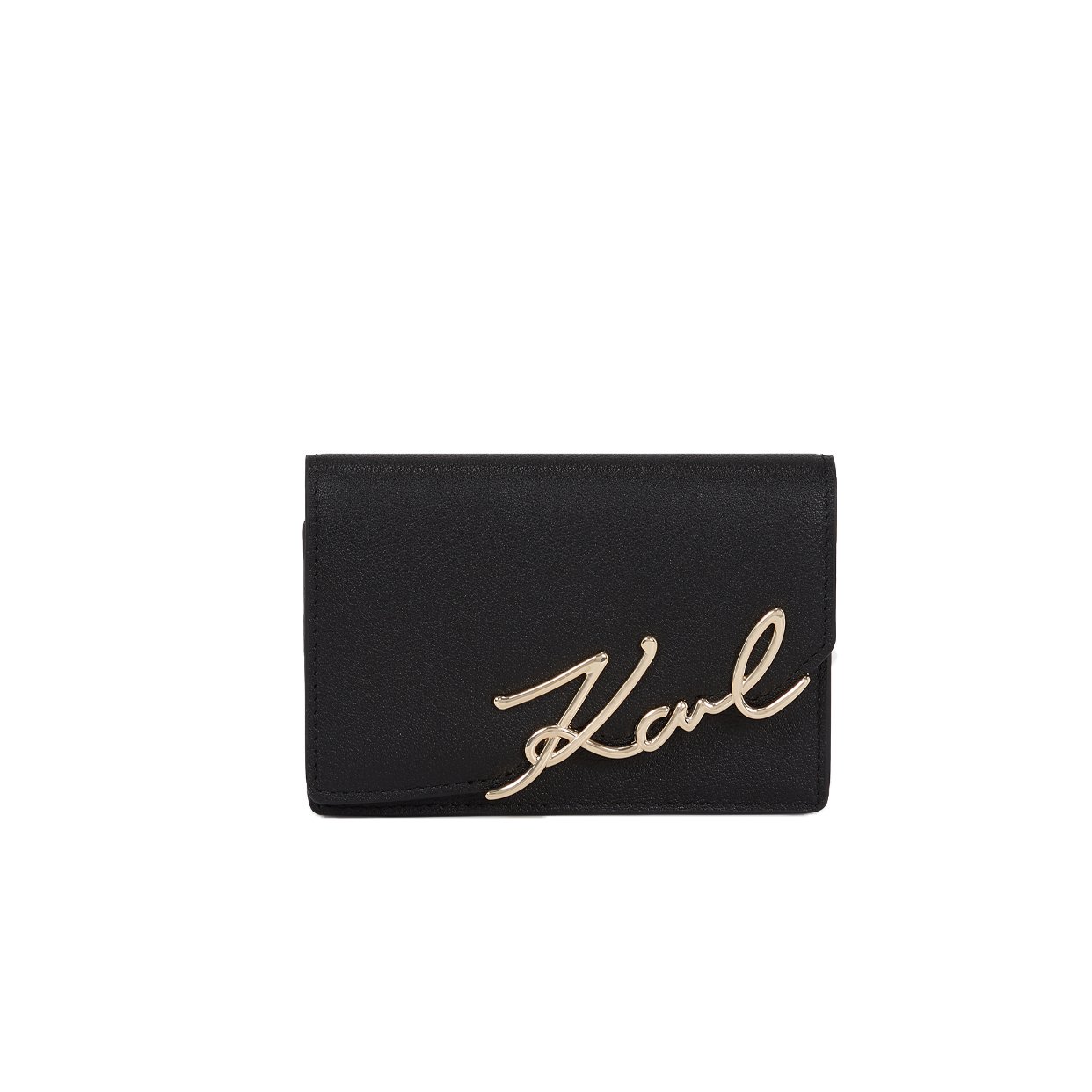 K/Signature Small Wallet -Black/Gold