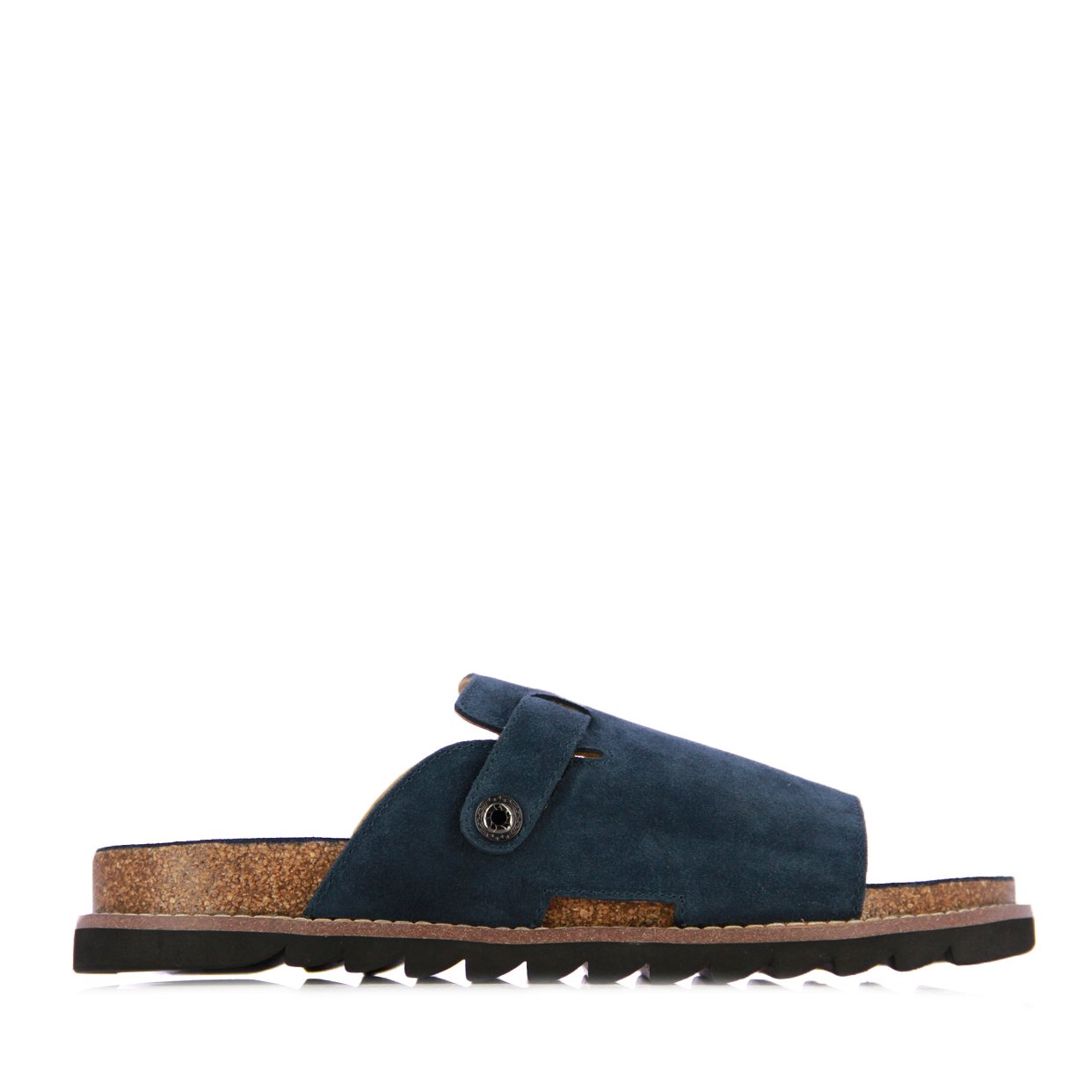 Open-Toe Mule Sandals -Blue