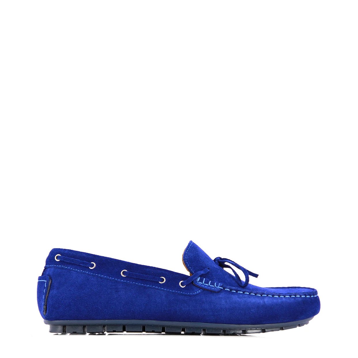 Suede Bow-Tie Loafer -Royal Blue