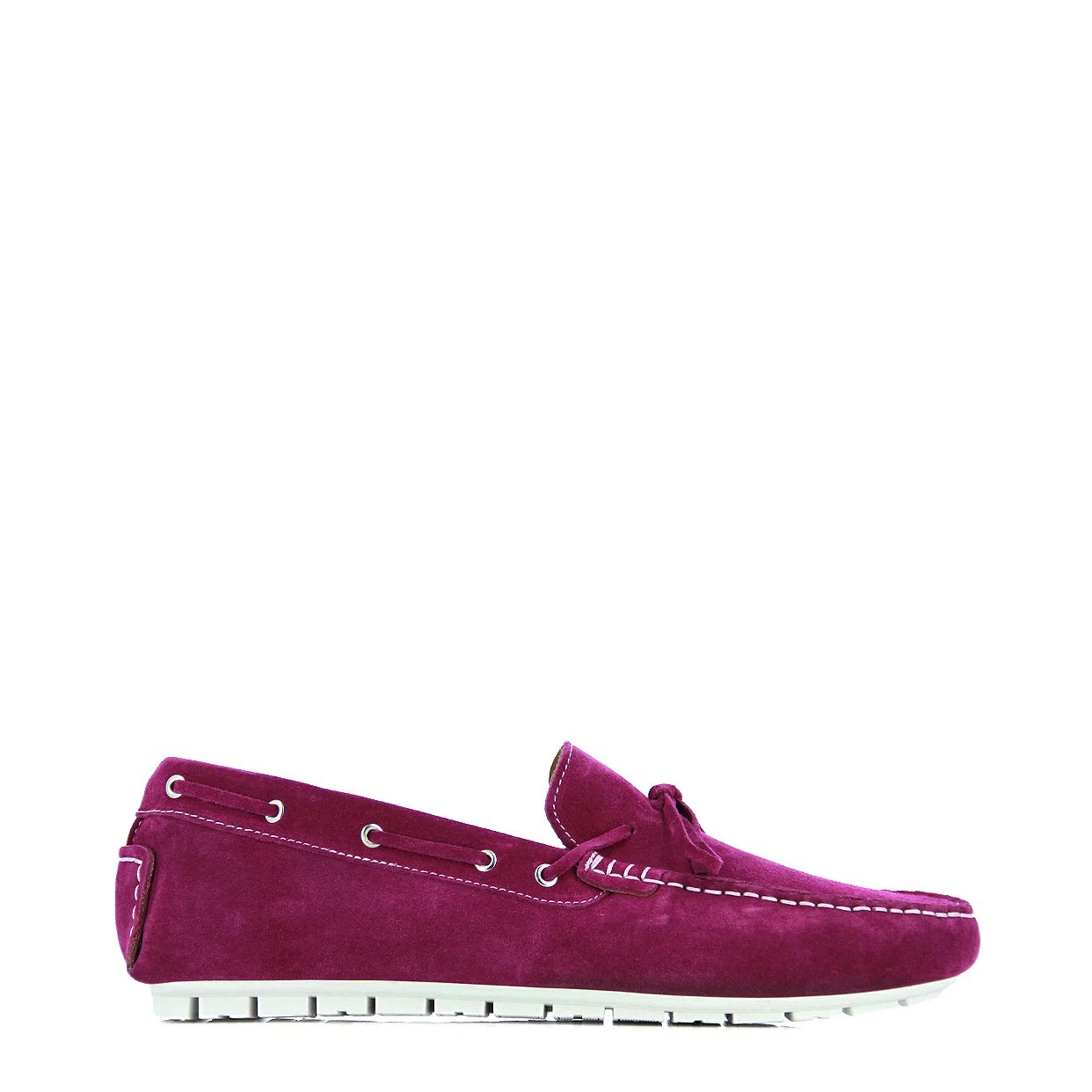 Suede Bow-Tie Loafer -Purple