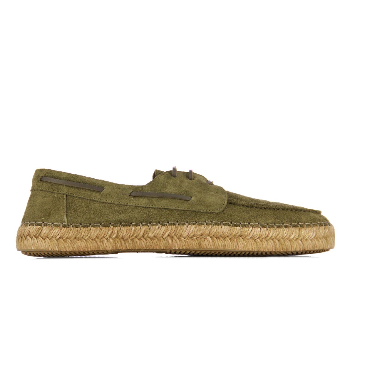 Casual Leather Lace-Ups -Olive