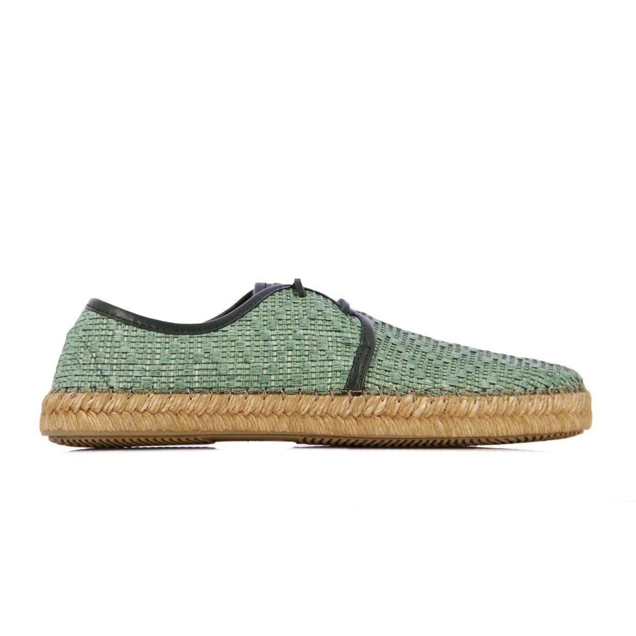 Espadrille Lace-Up Sneakers -Green