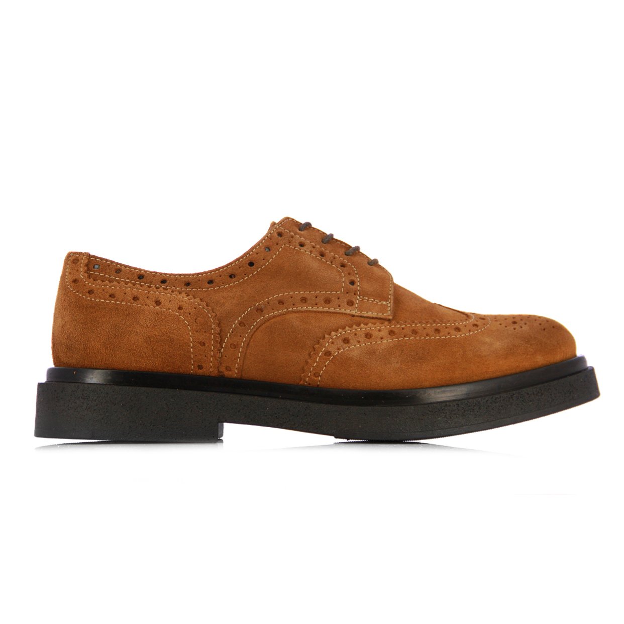 Formal Suede Brogue -Tan