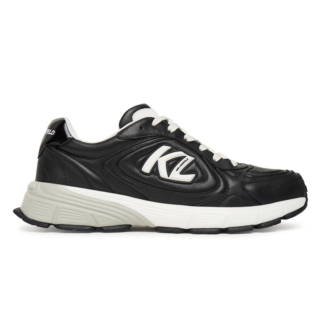 Orion Sidetrim Layer Leather Sneaker -Black