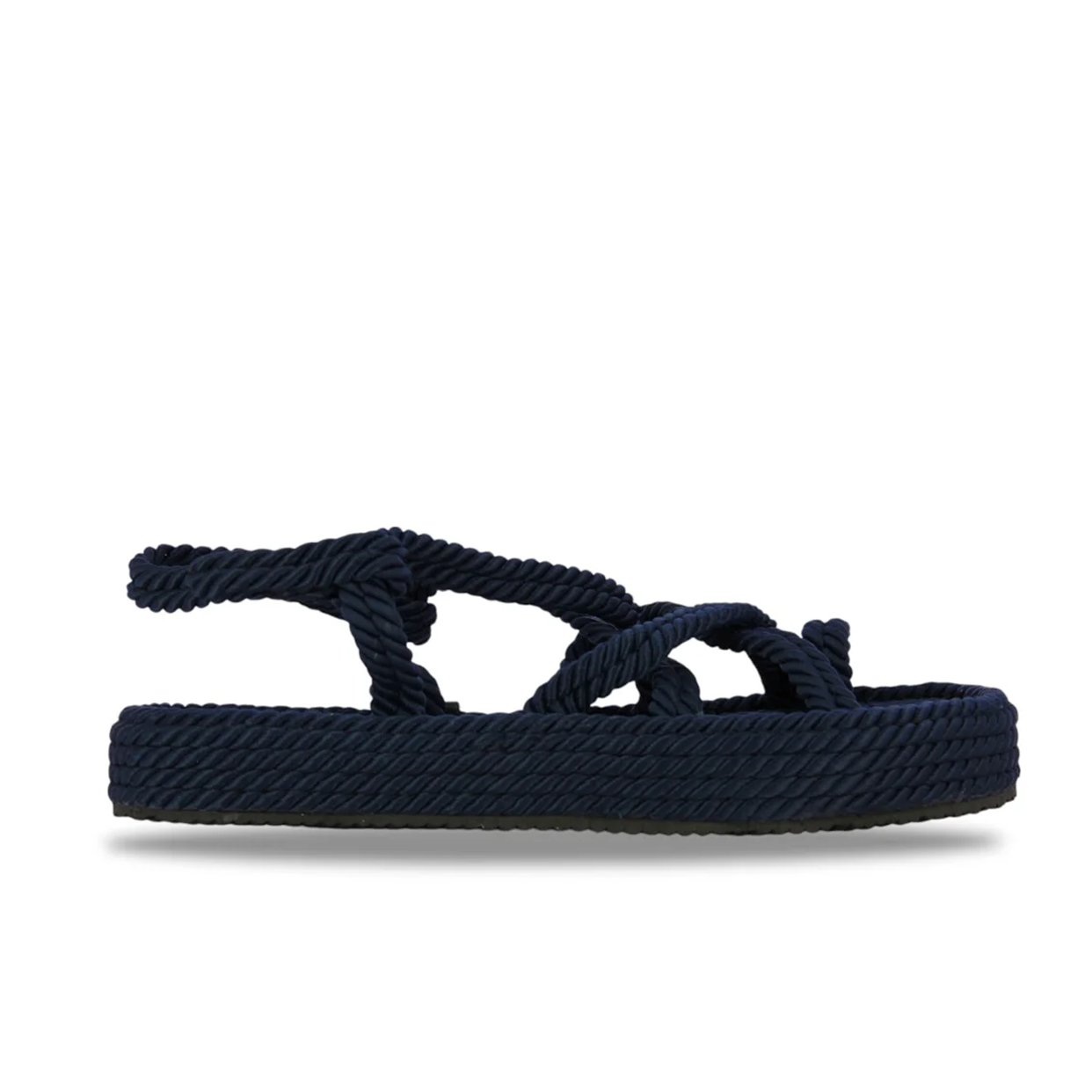 Woven Slingback Sandals -Navy