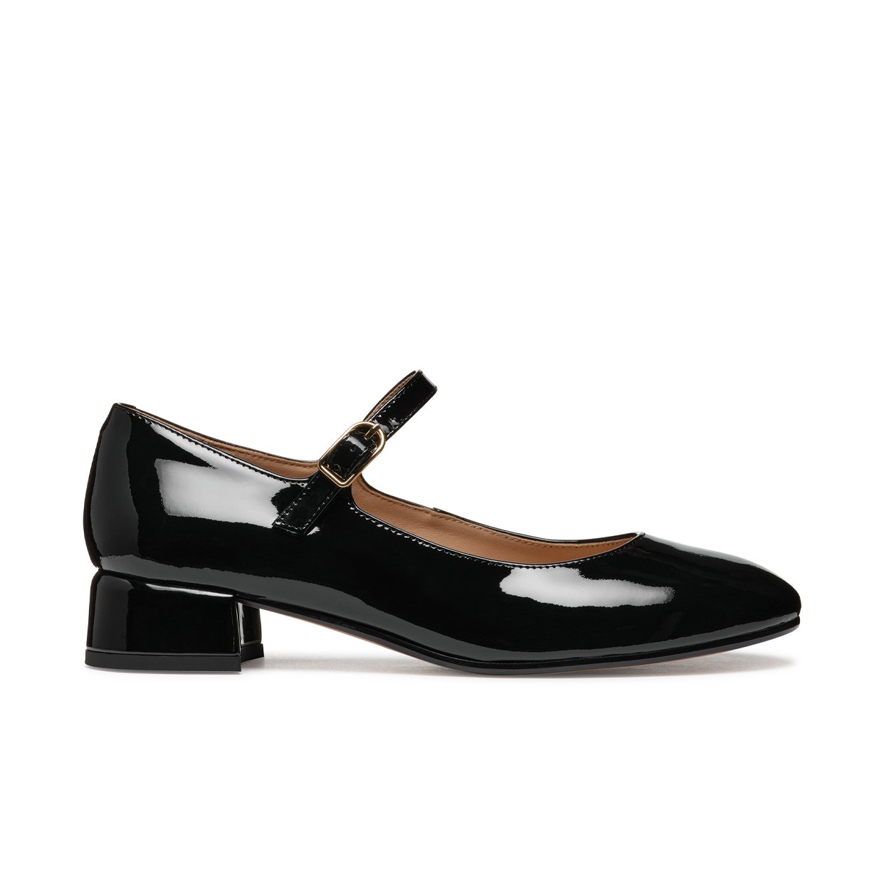 Floretia Court Heel -Black