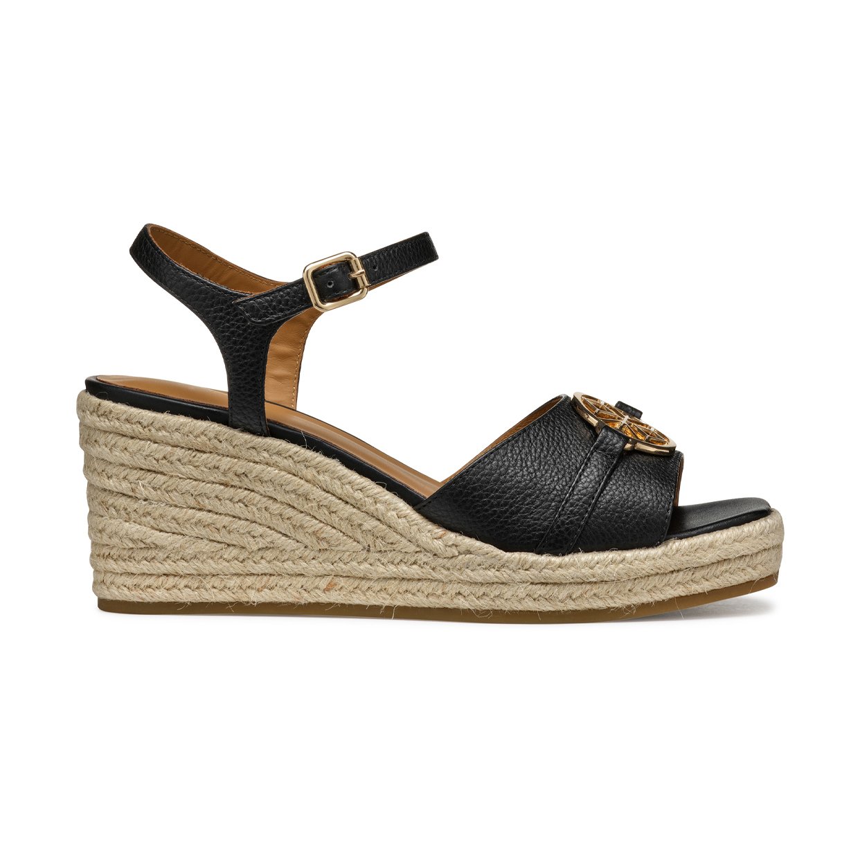 Panarea Wedge Sandals -Black