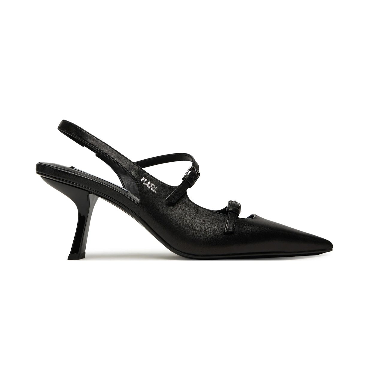 Karmel Strap Slingback Pumps -Black