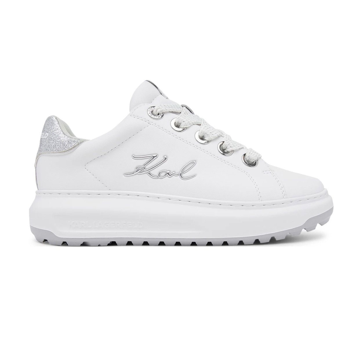 Kapri Lug Signia Lo Sneaker -White/Silver