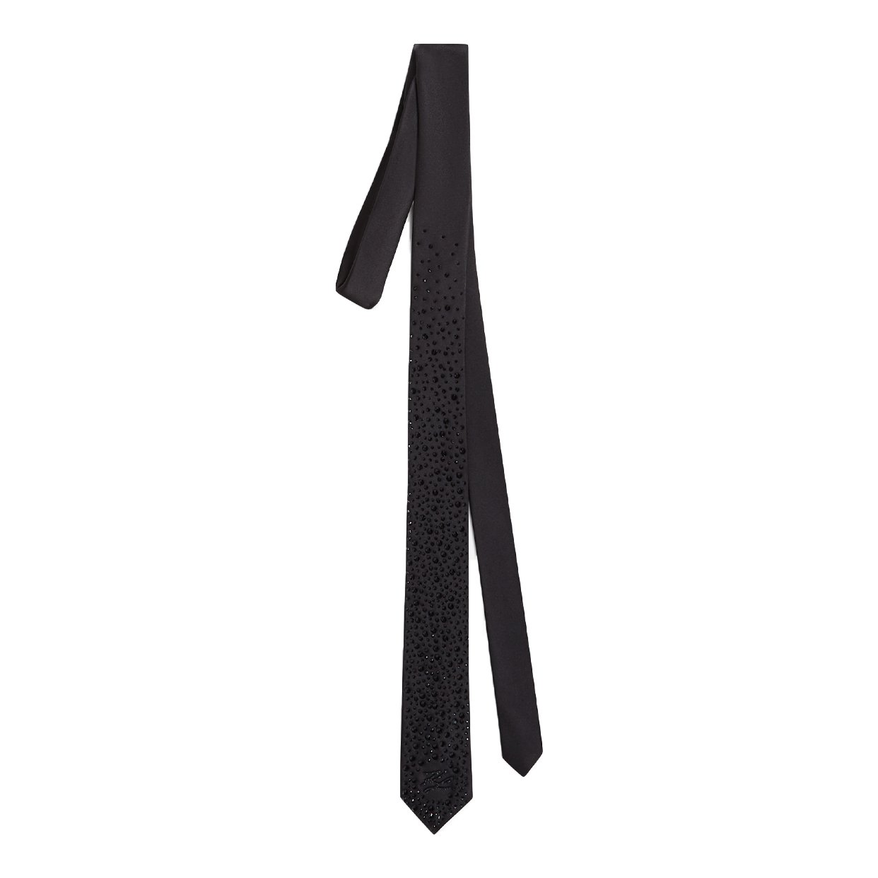 K/Autograph Rhinestone Tie -Black