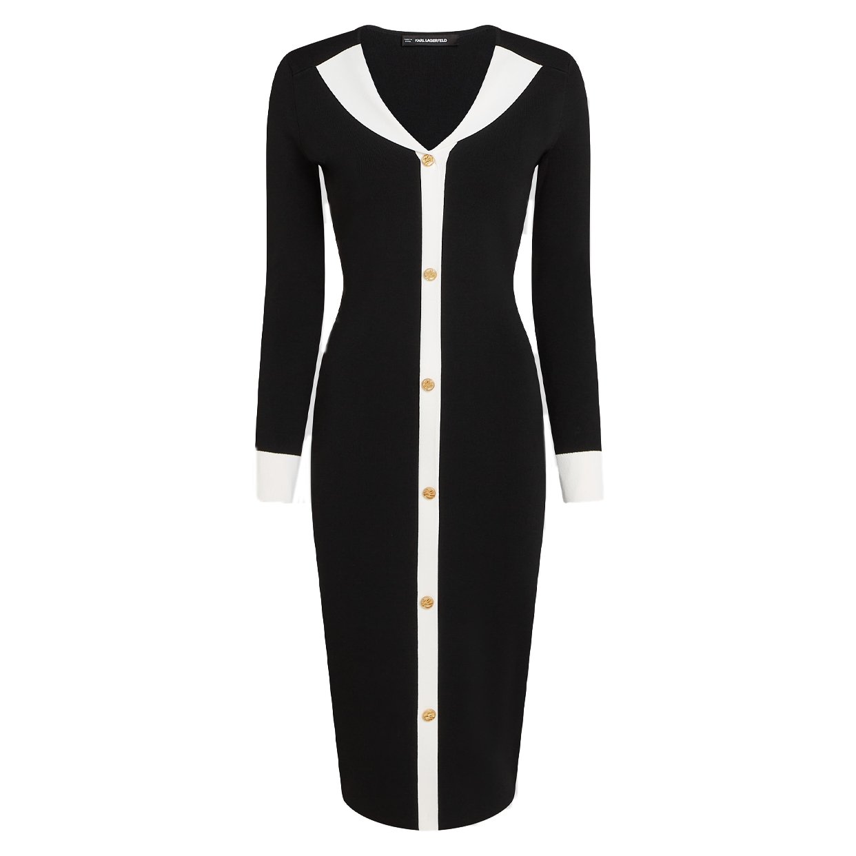 DNA Knit Dress -Black/White