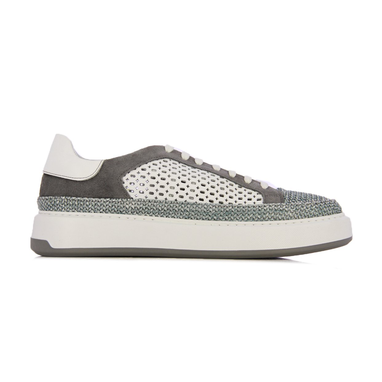Low Top Sneakers -Grey/White