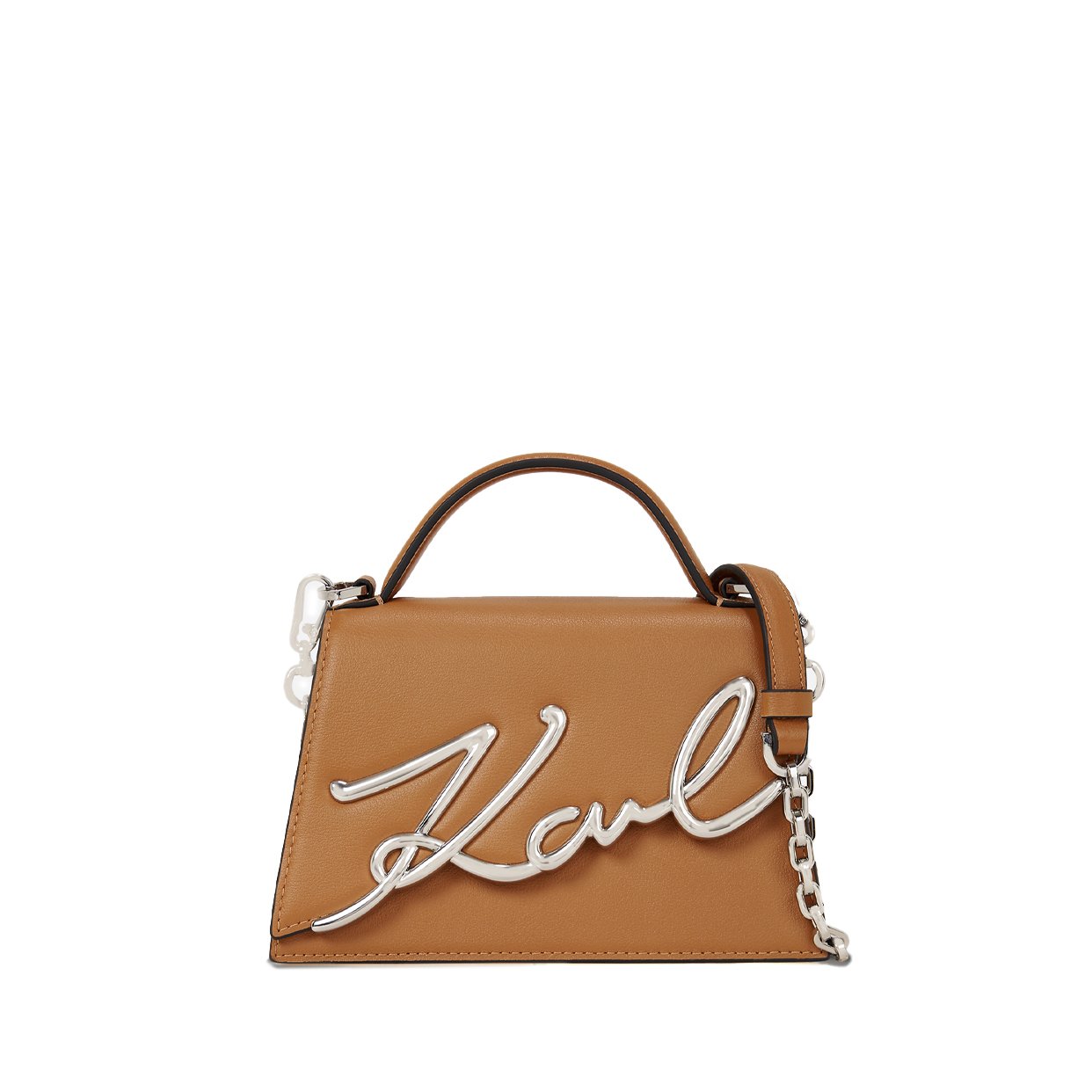 K/Signature Small Crossbody Bag -Caramel