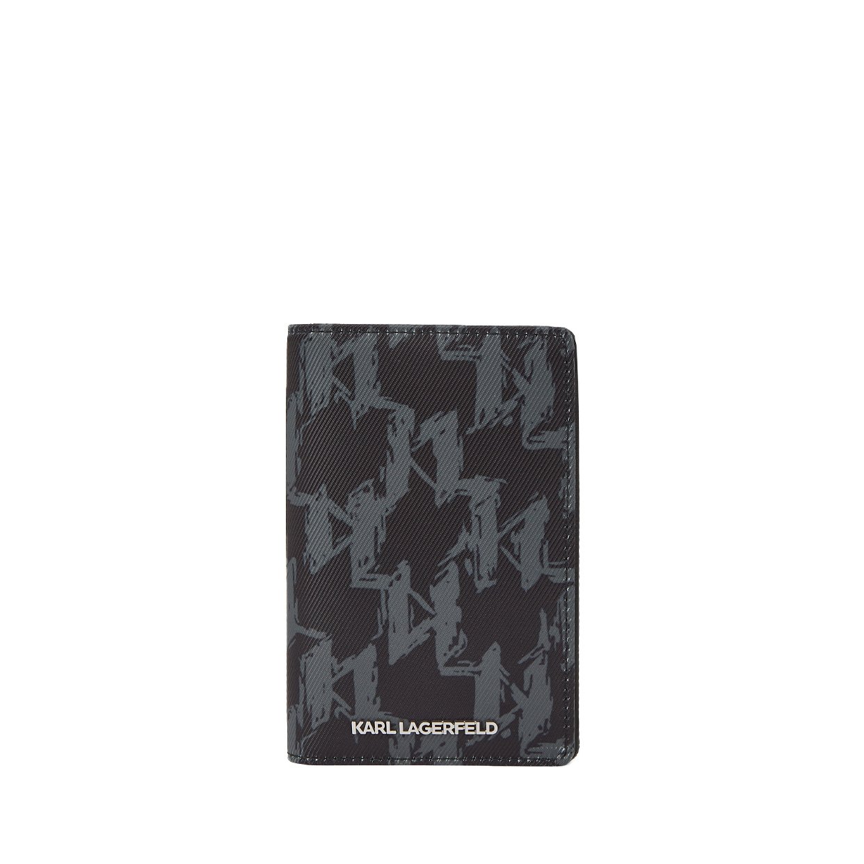K/Monogram Graphic Cardholder -Black/Burnt Olive