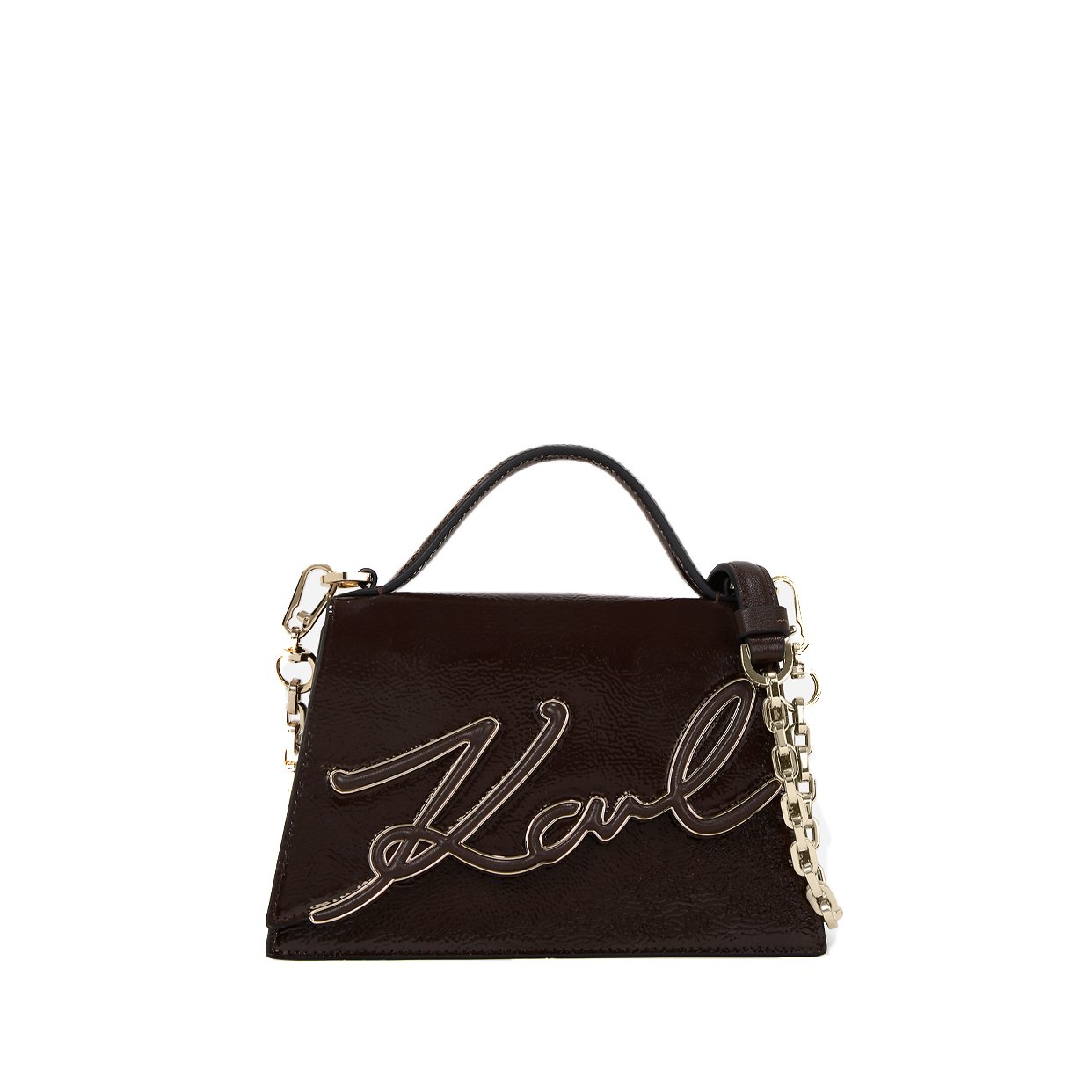 K/Signature Small Crossbody Bag -Tobacco