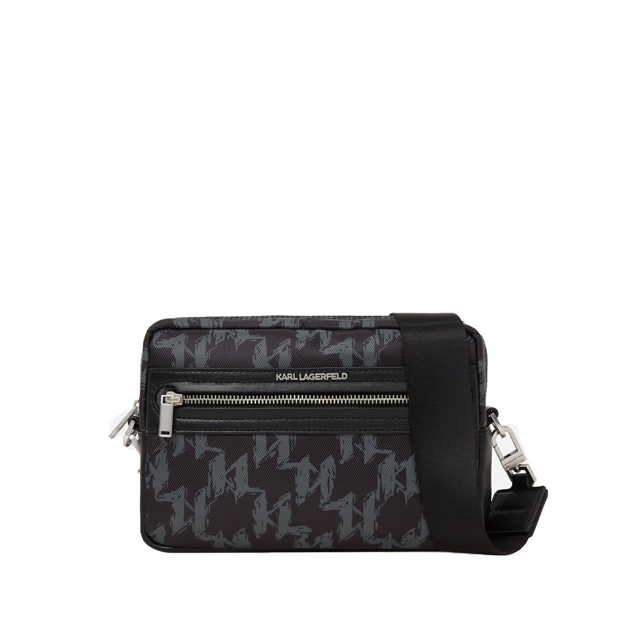 K/Monogram Graphic Camera Bag -Black/Burnt Olive