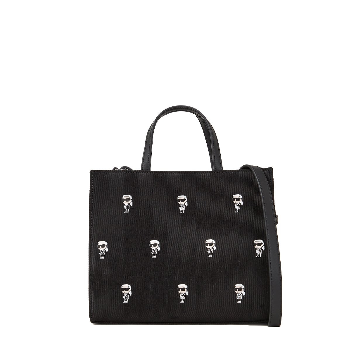 Ikon All-Over Print Tote Bag -Black