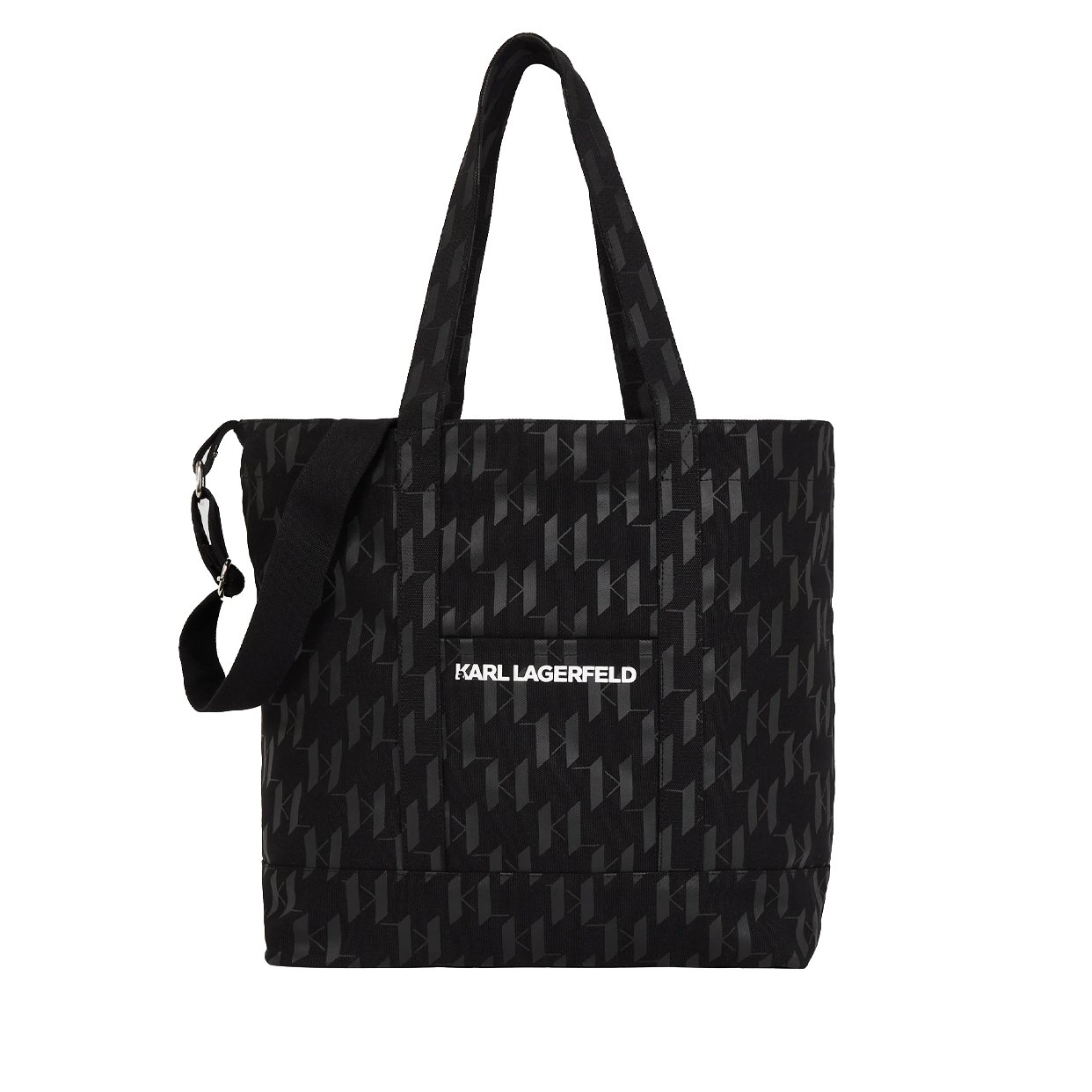 K/Monogram XL Shopper -Black
