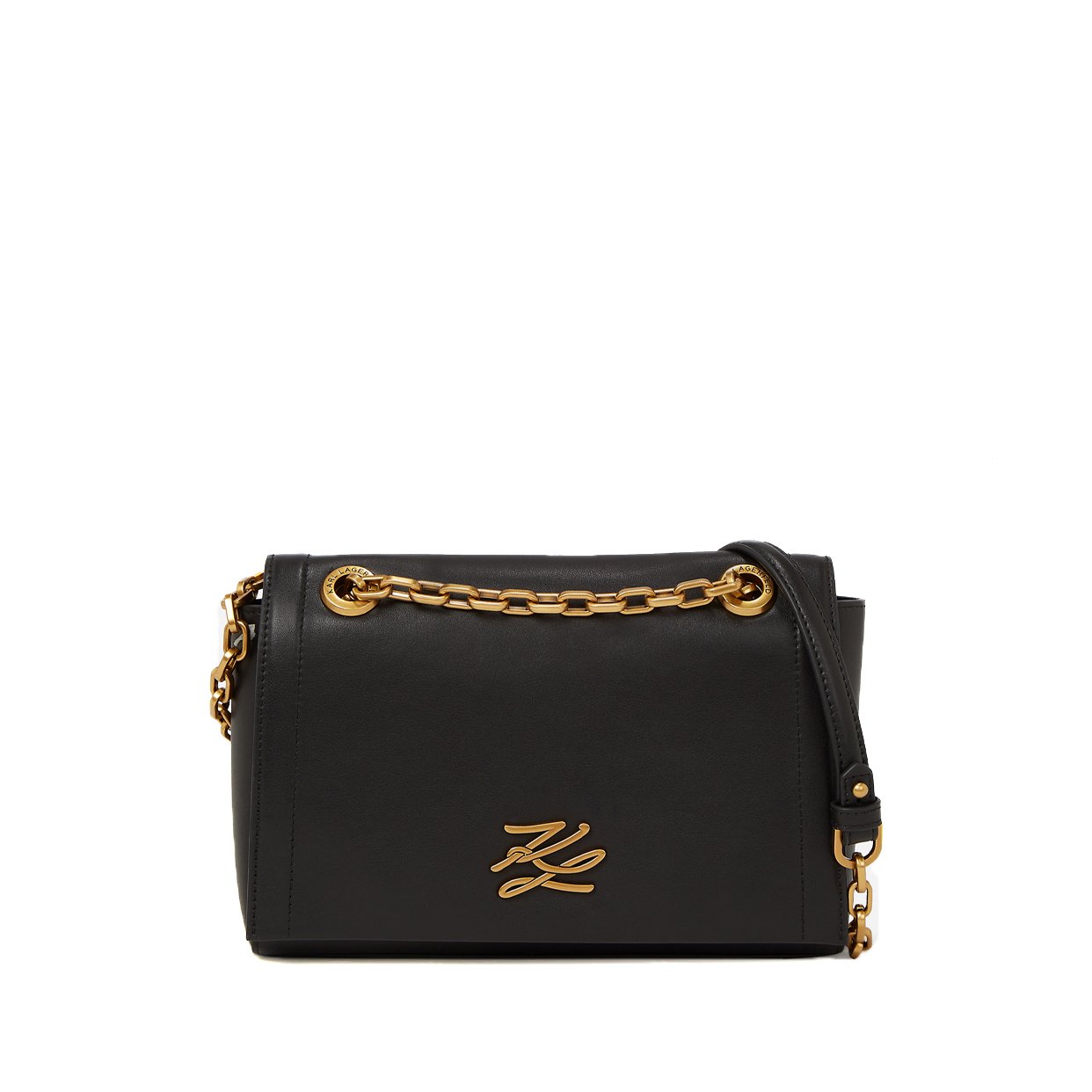 K/Autograph Shoulder Bag -Black/Gold