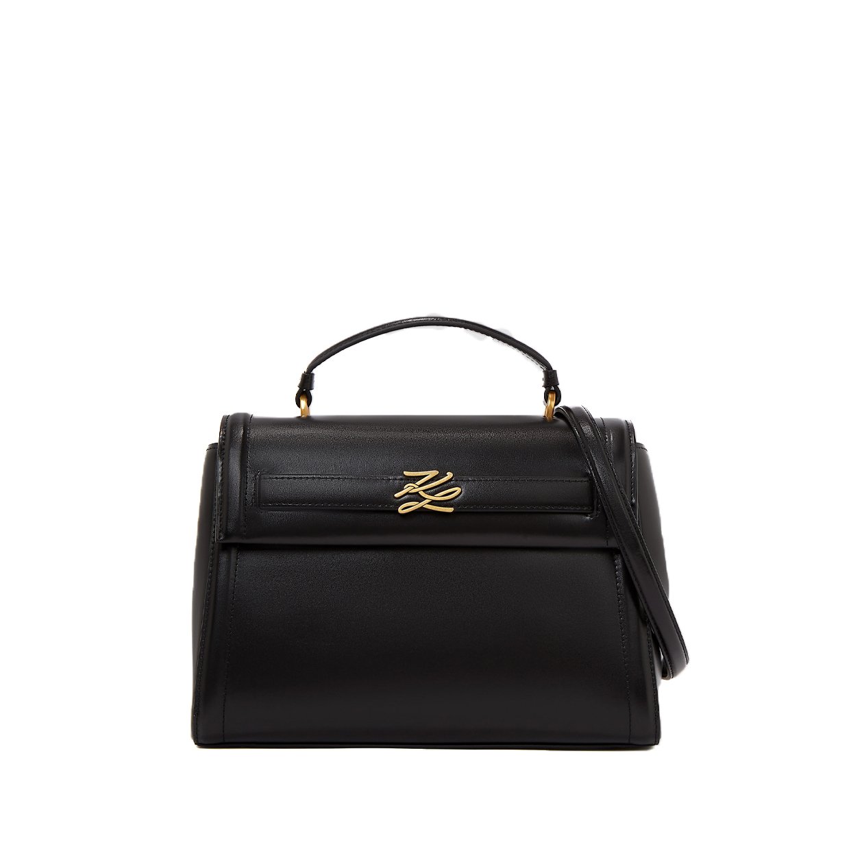 K/Autograph Top Handle Bag -Black/Gold