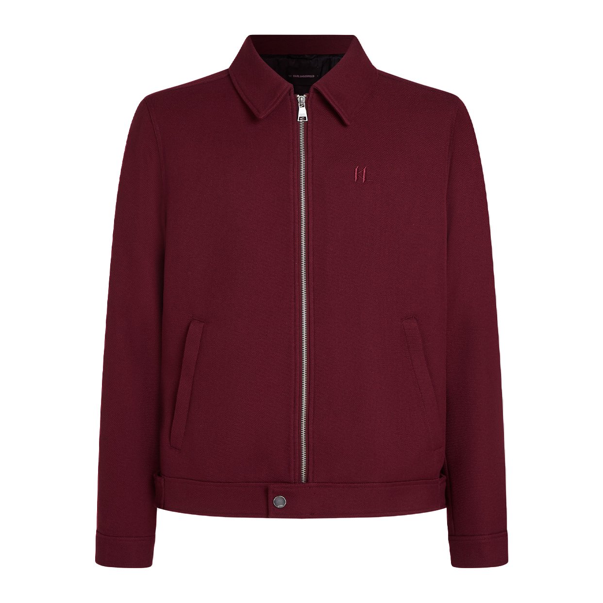 Short Wool-Blend Jacket -Windsor Burgundy
