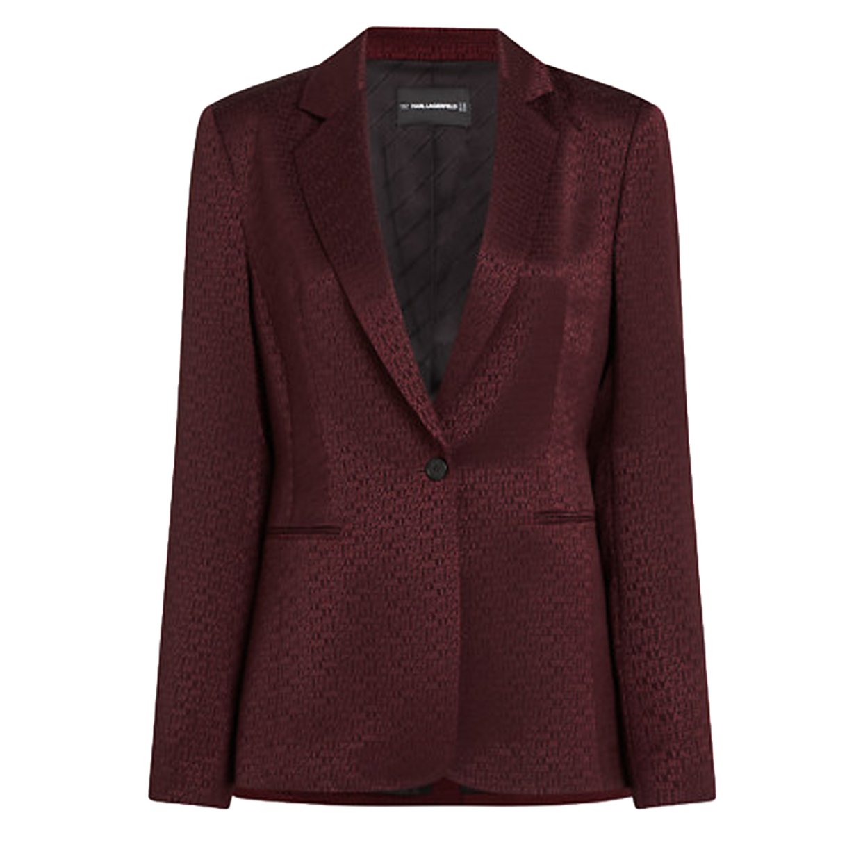 Logo Jacquard Blazer -Windsor Burgundy