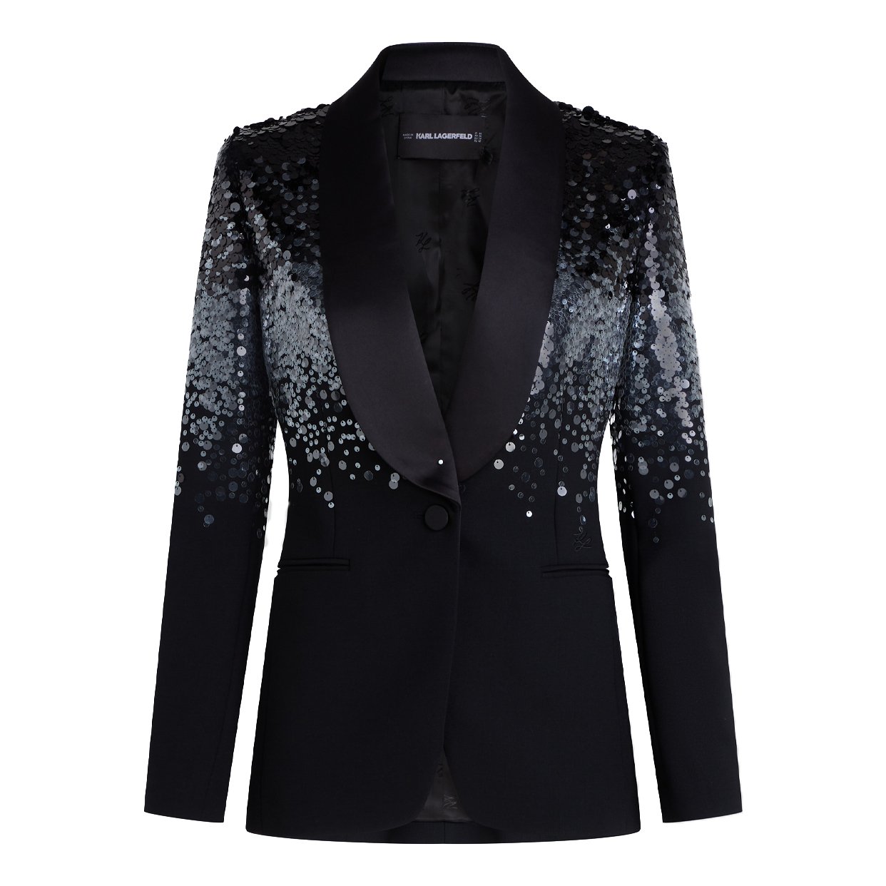 K/Studio Sequin Blazer -Black