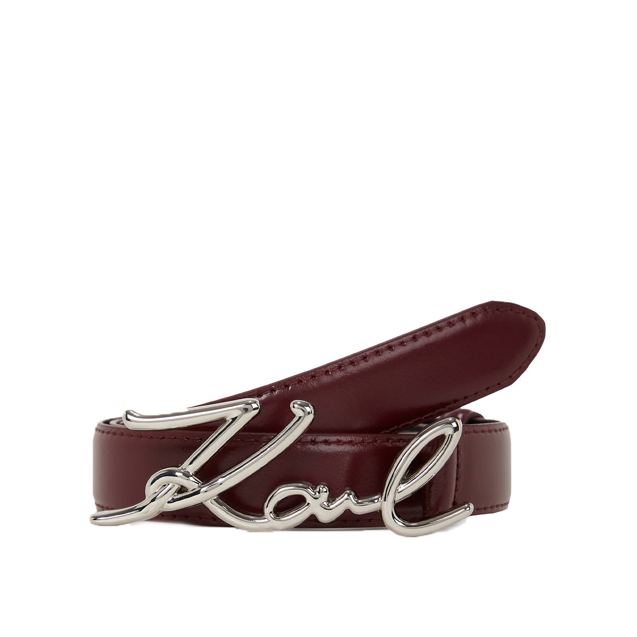 K/Signature Belt -Windsor Burgundy