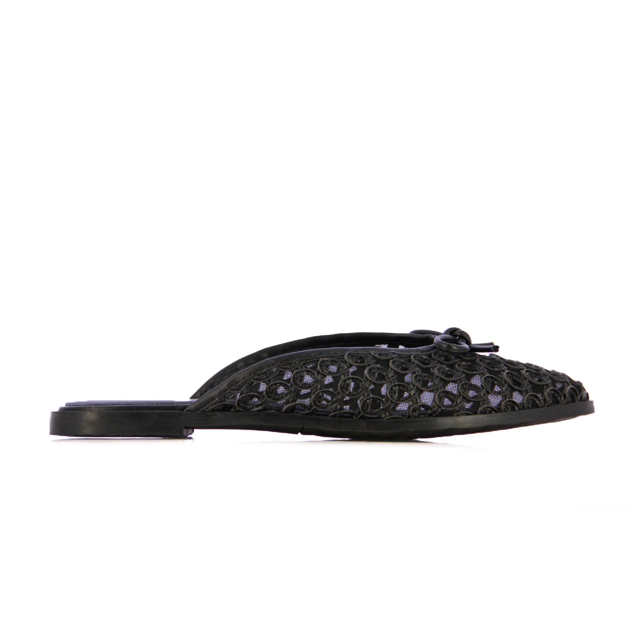Crochet Slip-On Shoes -Black