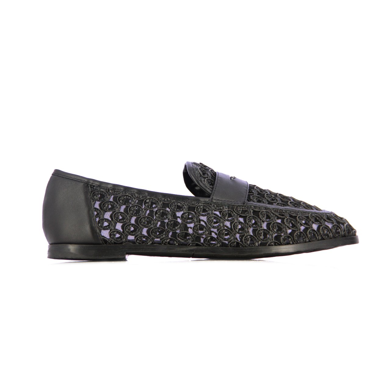 Casual Crochet Loafers -Black