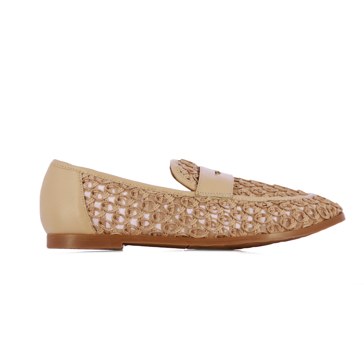 Casual Crochet Loafers -Blush