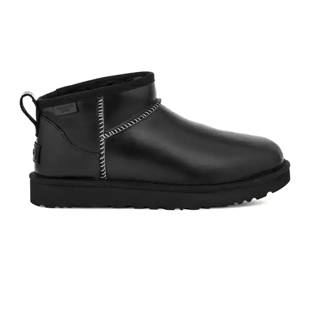 Classic Ultra Mini Leather Regenerate Boot -Black
