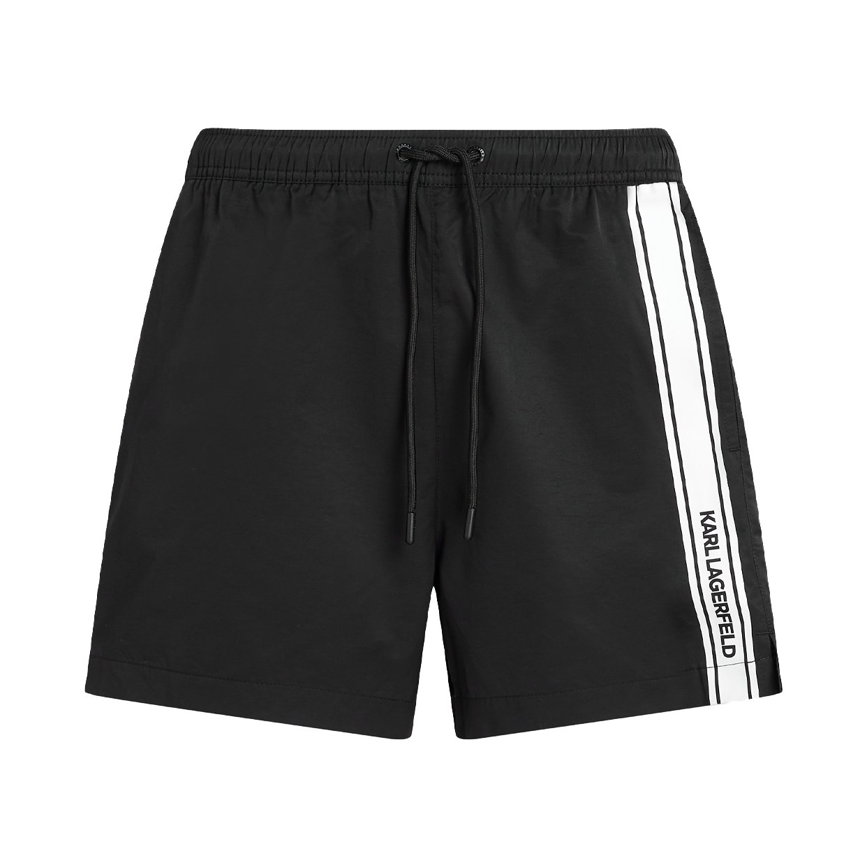 Elongated Logo Boardshorts -Black