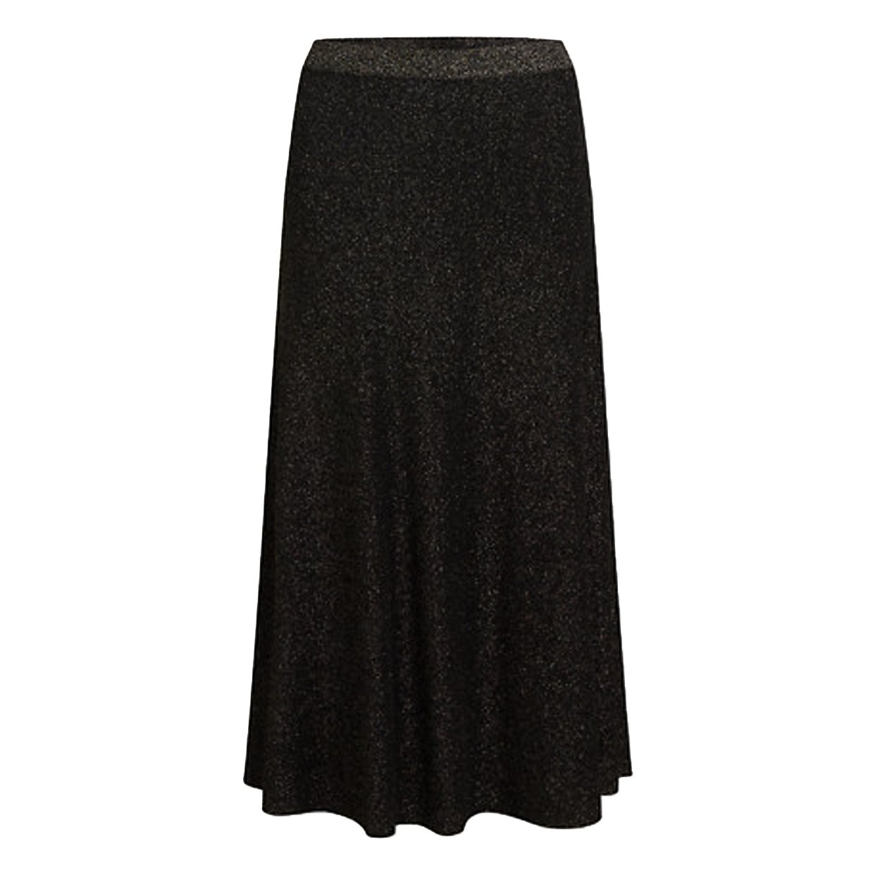 Lurex Knit Skirt -Black