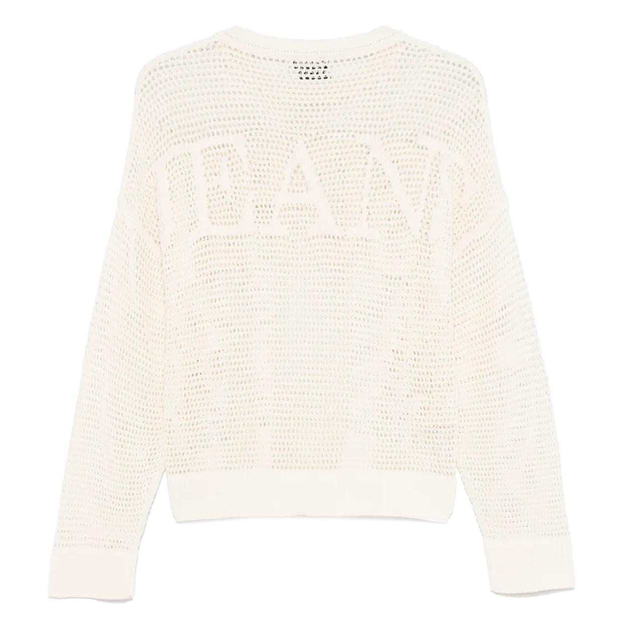 Shiny Twist Yarn Sweater -Ivory - Image 2