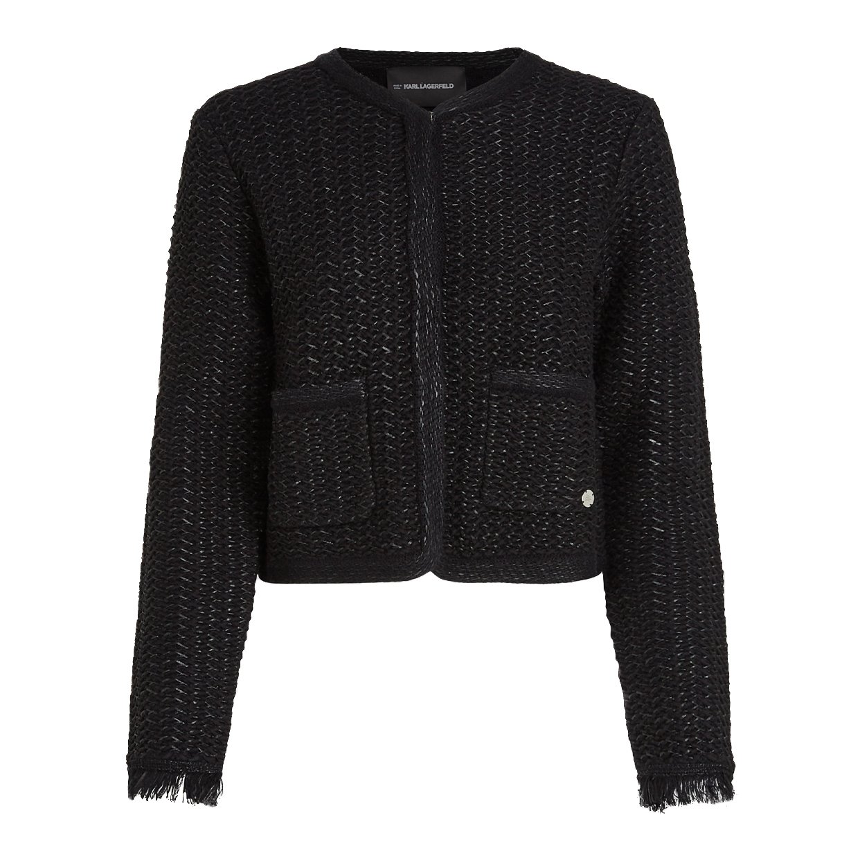 Textured Cardigan -Black