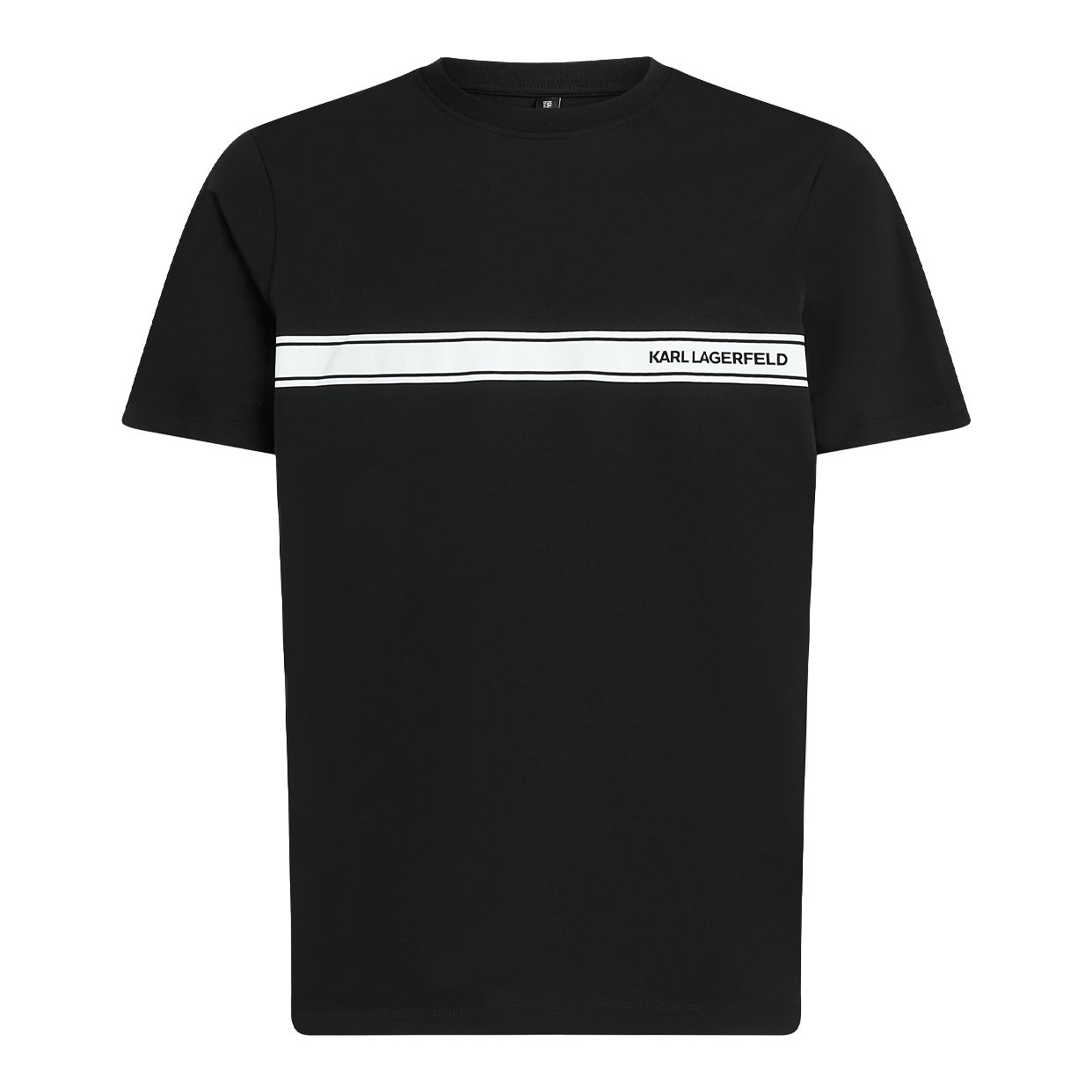 Elongated Logo Graphic Tee -Black
