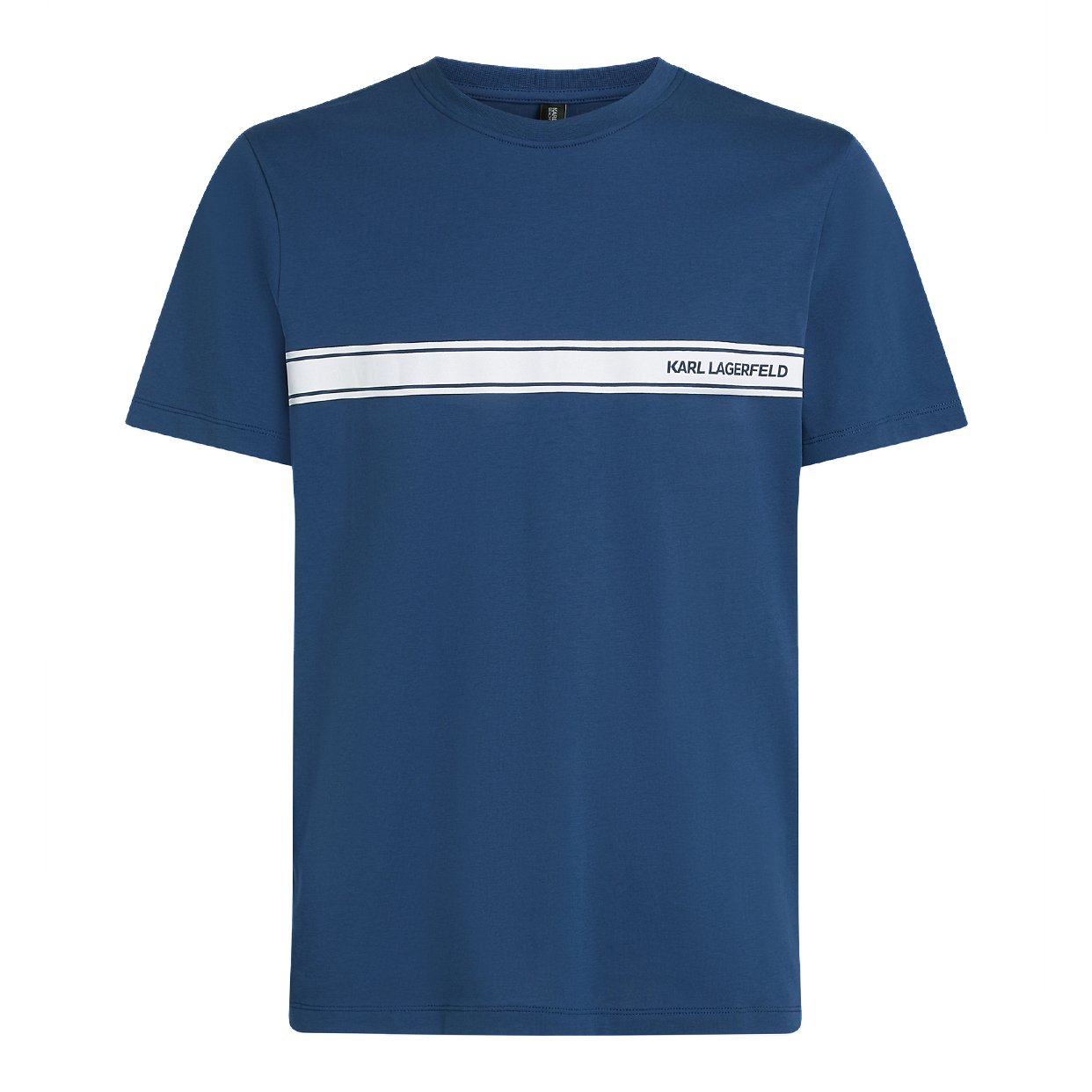Elongated Logo Graphic Tee -Twilight Blue