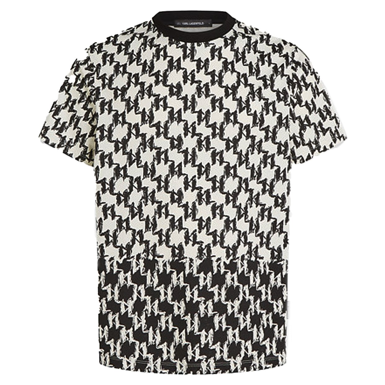 All-Over Monogram T-Shirt -Black
