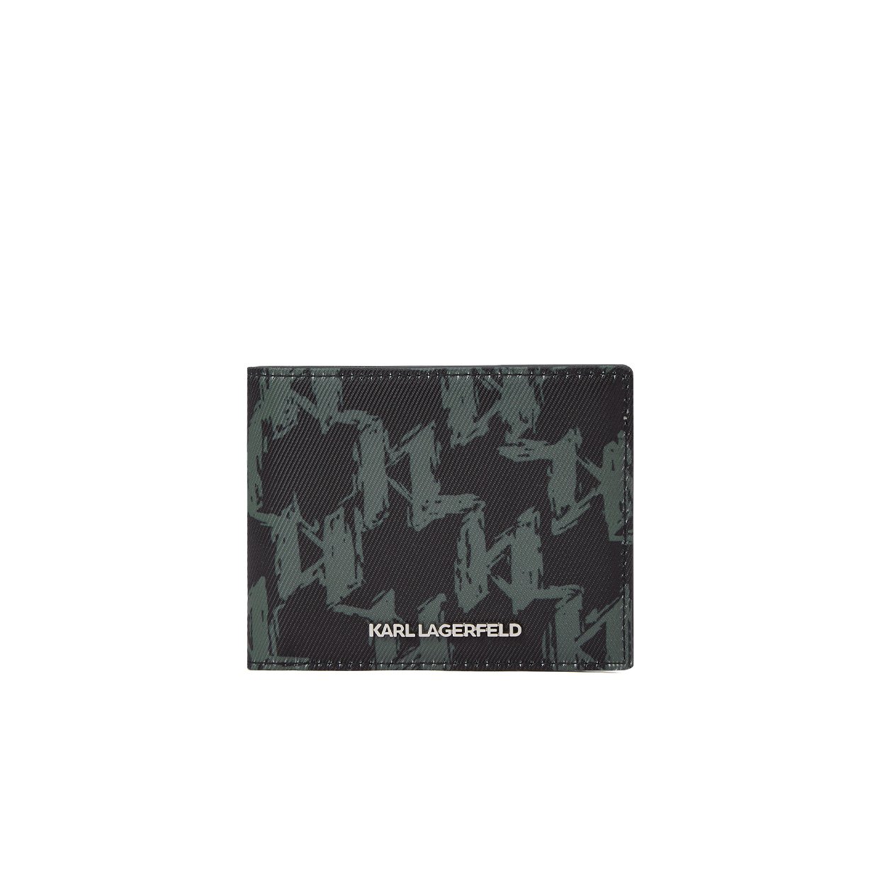 K/Monogram Graphic Wallet -Black/Burnt Olive