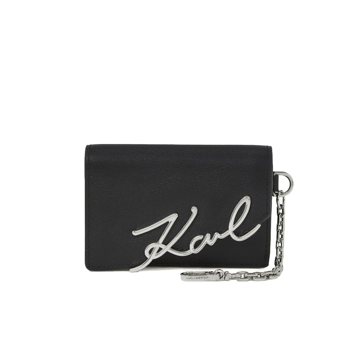 K/Signature Cardholder -Black/Nickle
