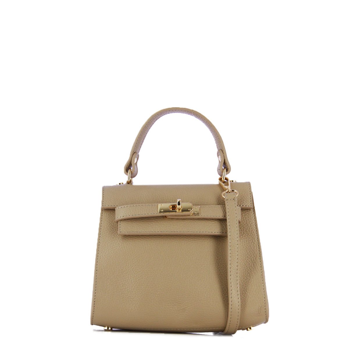 Top Handle Satchel -Khaki
