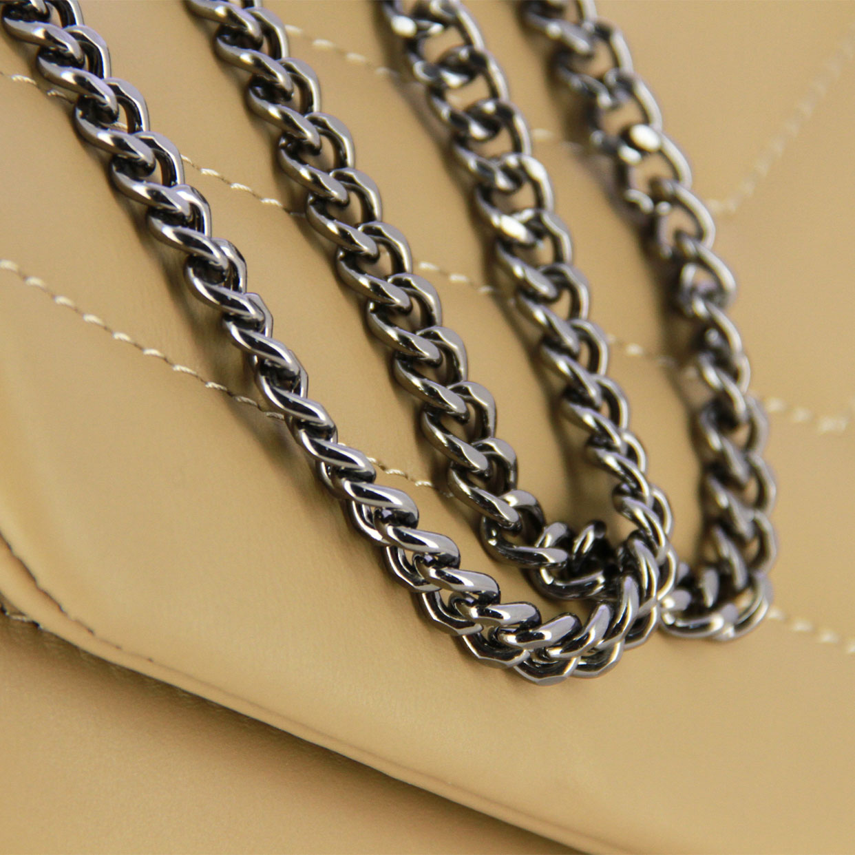 Shoulder Messenger Bag -Taupe - Image 3