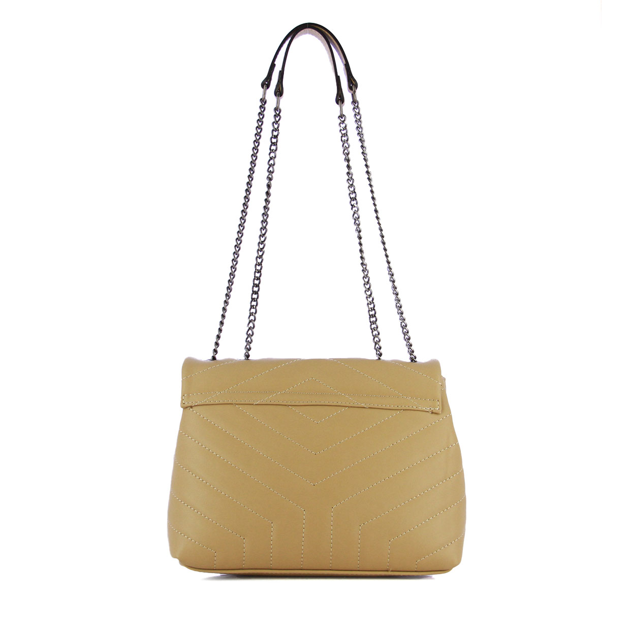Shoulder Messenger Bag -Taupe - Image 4