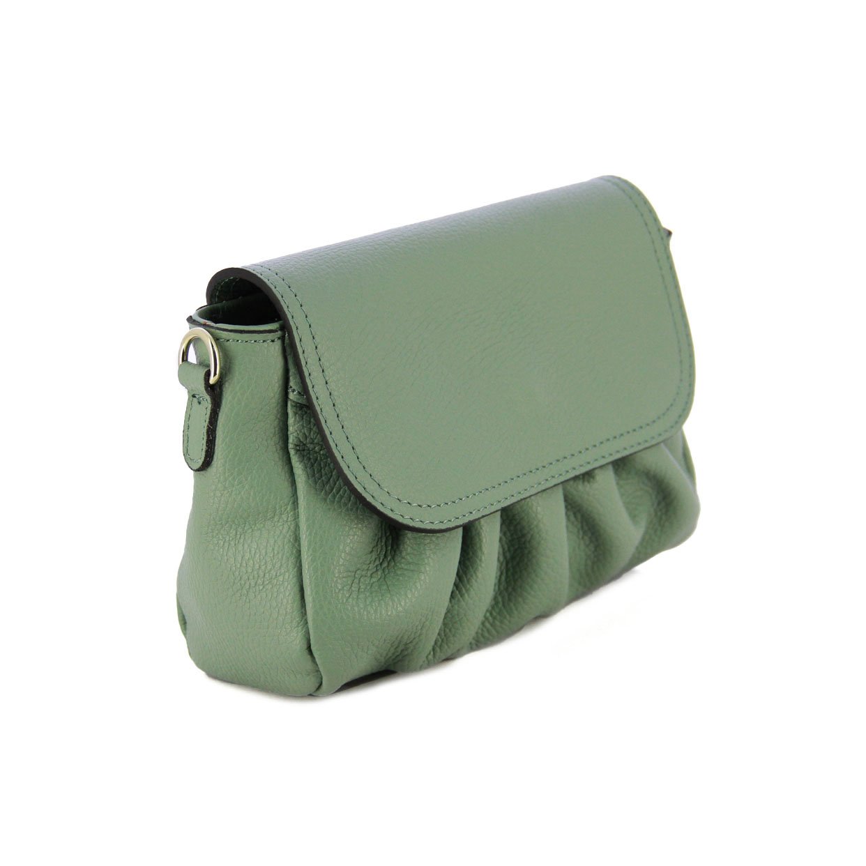 Quilted Messenger Bag -Green - Image 2