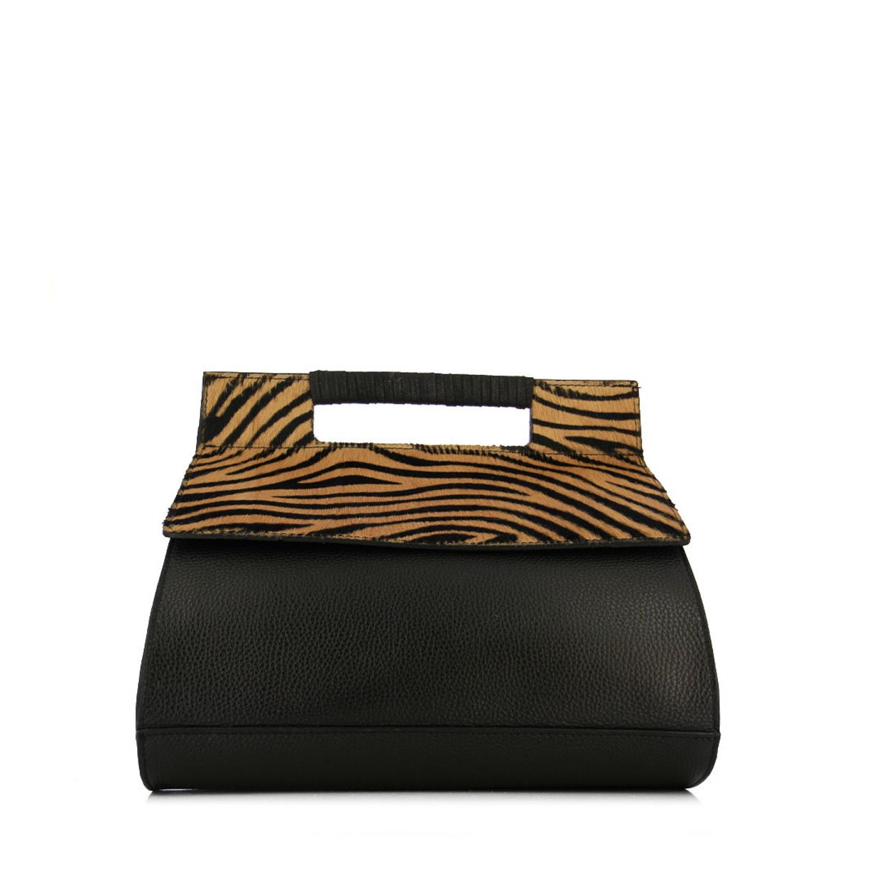 Safari Top Handle Bag -Orange/Zebra