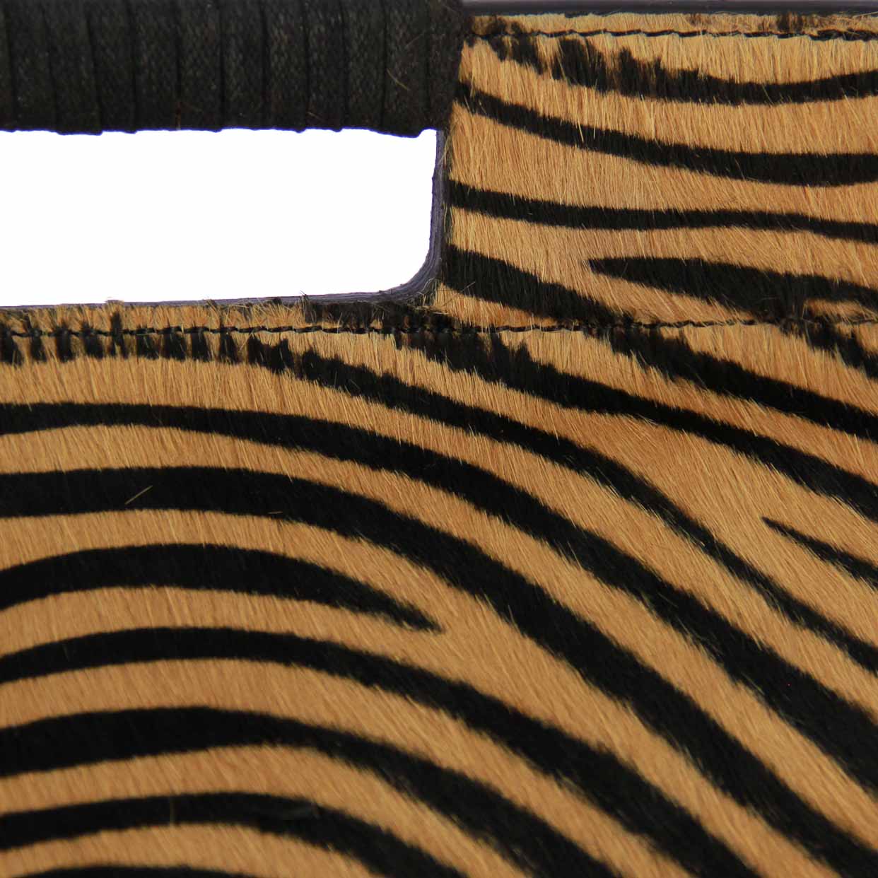 Safari Top Handle Bag -Orange/Zebra - Image 3
