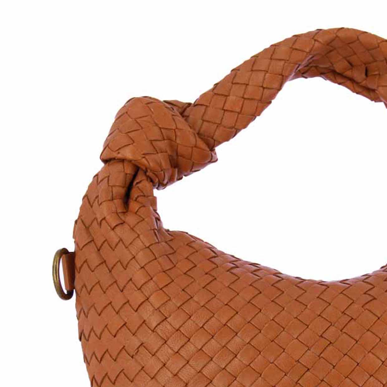 Weave Knot Shoulder Bag -Tan - Image 3