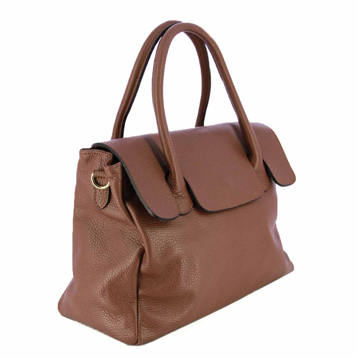 Contessa Top Handle Bag -Brown - Image 2